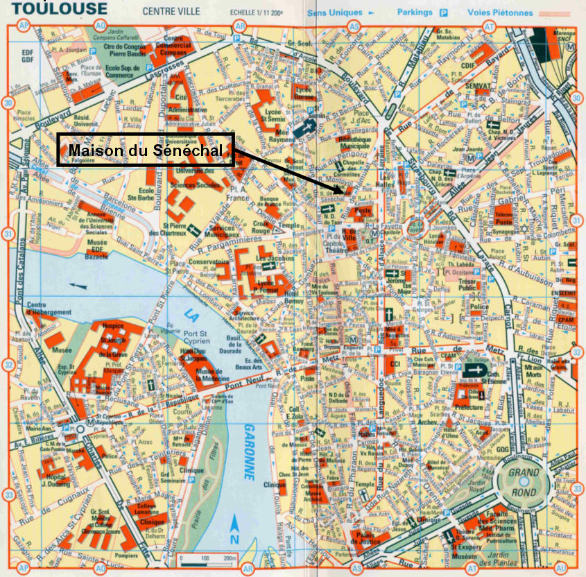 Pdf map Toulouse